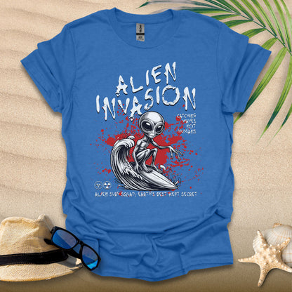 Alien Invasion Surfer T-Shirt